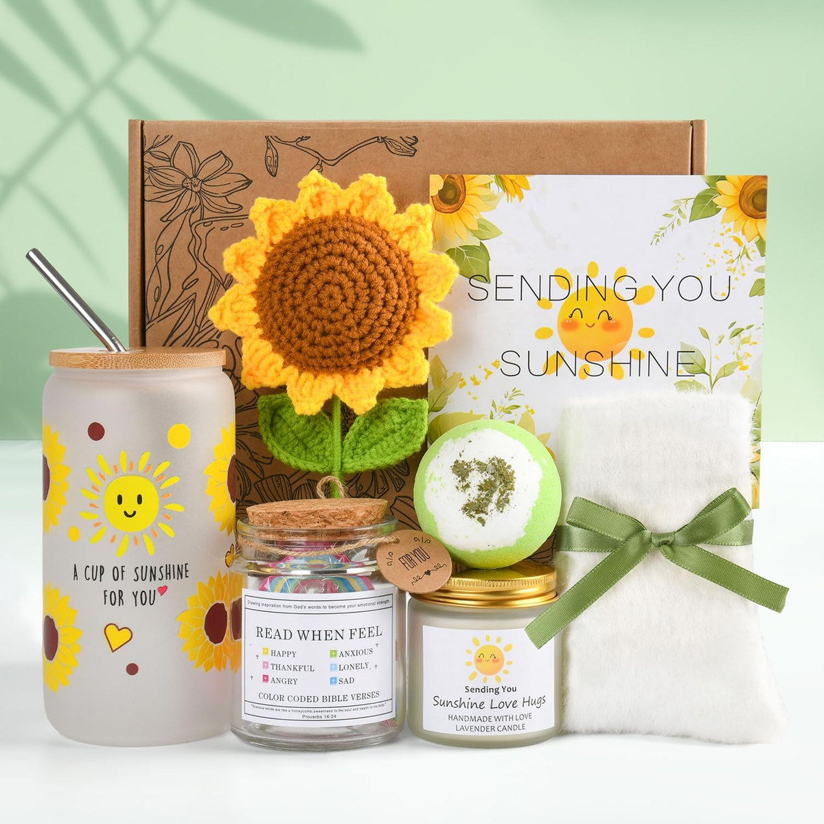 Sunshine Sunflower Gift Basket for Women - Thinking of You Care Package View 2