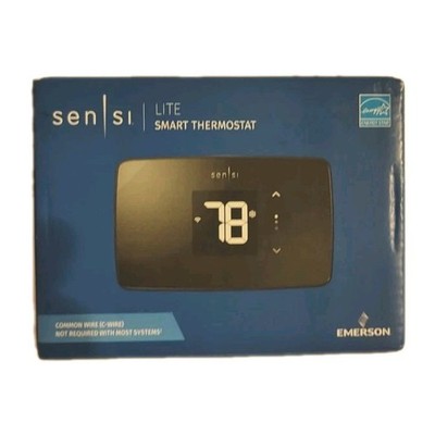 Sensi Lite ST25U Wi-Fi Smart Programmable Thermostat - Black Sealed New Open Box