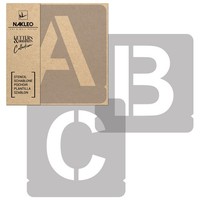Malschablonen // Buchstaben & Ziffern // 10 Cm // Modern Sans Capital // Set 42