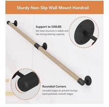 One (120CM/4FT) Round Wooden Indoor Staircase Handrail £48 on Amazon
