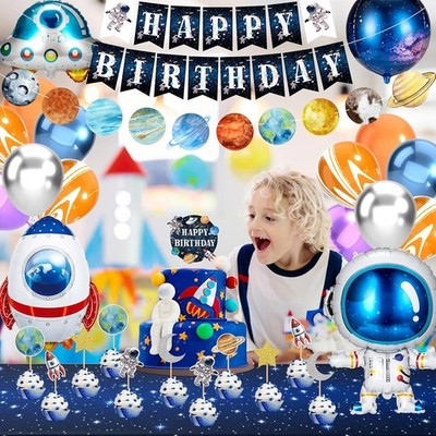 Outer Space Themed Birthday Party Decorations Set Happy Birthday Decor