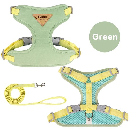 Puppy Harness Leash Set for Small Medium Dog Cat Vest Breathable Pet Chest Strap - Picture 18 of 26