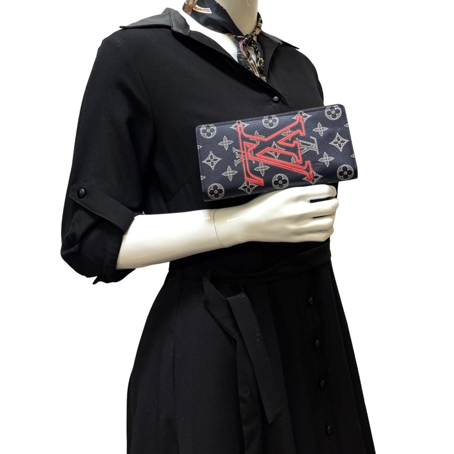 LOUIS VUITTON Brazza Upside Down Monogram Ink Can… - image 2