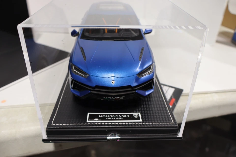 Lamborghini Urus 1/18 scale MR COLLECTION MODELS Blue Jessica Lucas - Image 2 of 4