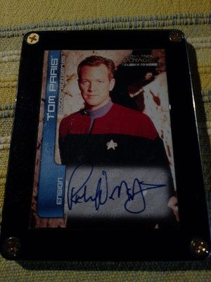 trading cards autograph Robert Duncan McNeill Star Trek