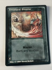 Unnatural Disaster - Jyhad Deckmaster V:TES Trading Card 1994