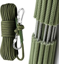 Climbing Rope Built in Steel Wire Static Rock Climbing Rope for Escape Rope Ice