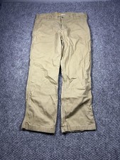 Carhartt Pants Mens 38x30 Tan Relaxed Fit Canvas Work Carpenter Utility