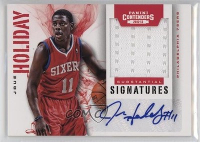 2012 Contenders Substantial Signatures Materials /149 Jrue Holiday #59 Auto 1d2e
