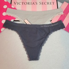 Y2K Victoria's Secret 2pk Seamless Stretch Nylon Thong Panties Size M