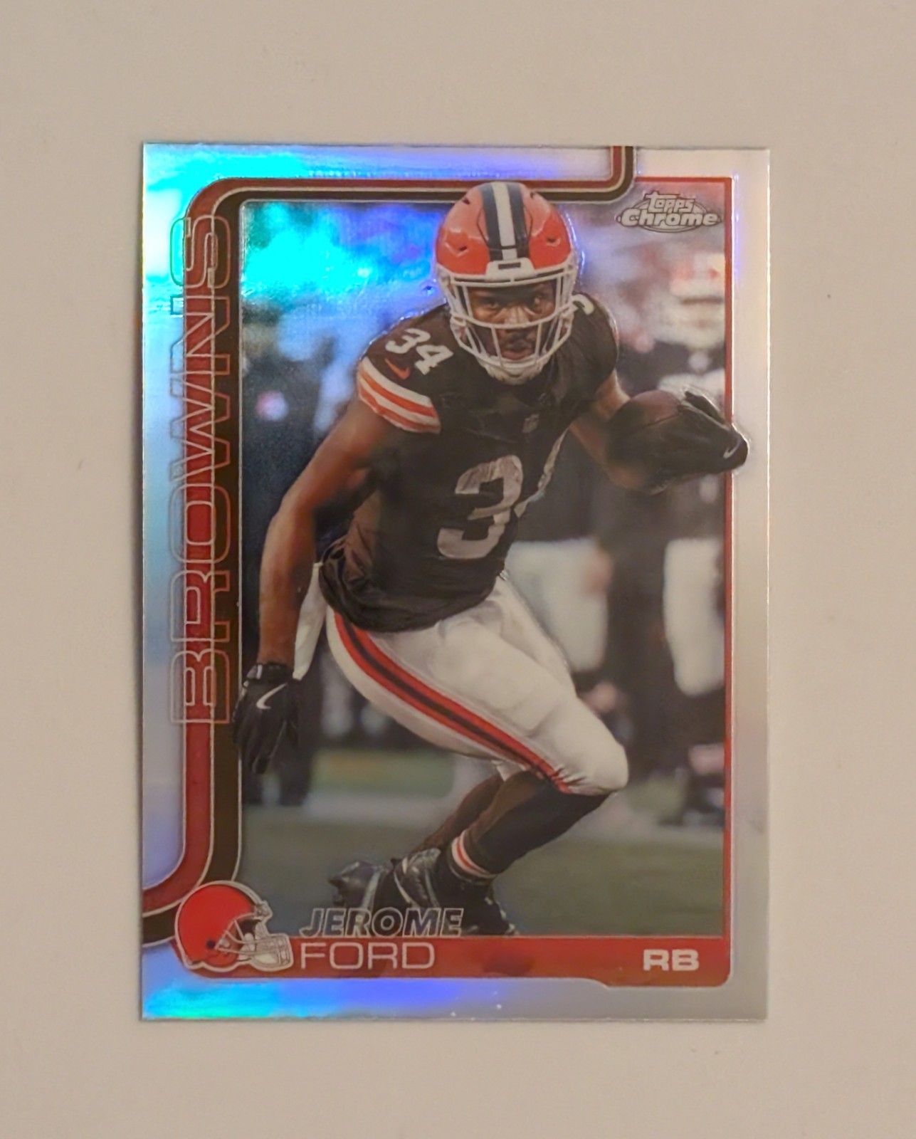 2025 TOPPS CHROME REFRACTOR #71 JEROME FORD CLEVELAND BROWNS