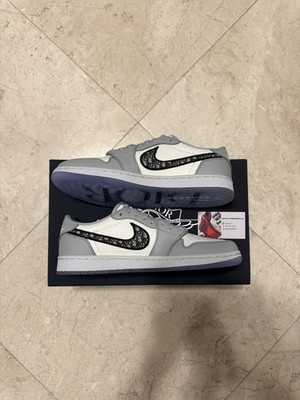 Size 11 - Dior x Air Jordan 1 Low Gray DS. Pair #1086/8500 Super