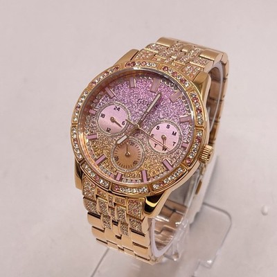 Guess Womens Multifunction Rhinestone Watch Stainless Steel  display picture 1
