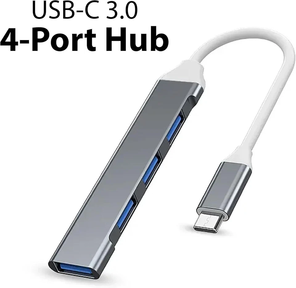 USB Hub Multiport Dock Multi-Splitter USB Type-A 3.0 Hub Adapter for PC Mac - Image 2 of 4