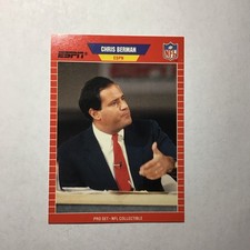 1989 Pro Set - announcer inserts Chris Berman #5