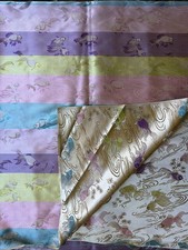 Gold Chinese Brocade Jacquard Fabric Koi Fish...