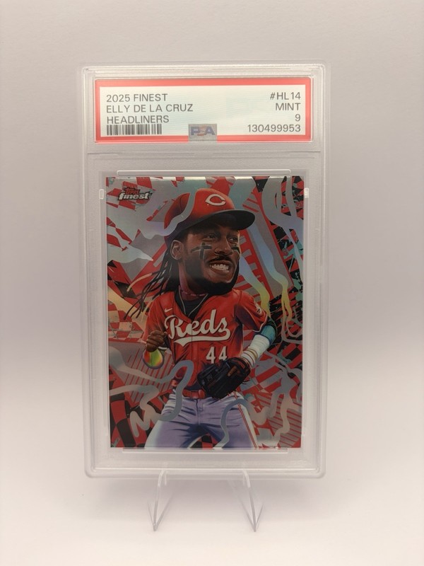 2025 Topps Finest Headliners Elly De La Cruz Reds #HL-14 PSA 9 | Pop 20