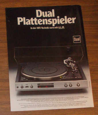 Seltene Werbung vintage DUAL CS 731 Q HiFi Plattenspieler 1980