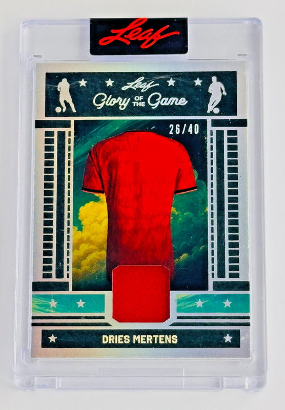 2026 Leaf Soccer Dries Mertens Belgium Match-Worn Jersey Relic /40 Napoli Legend