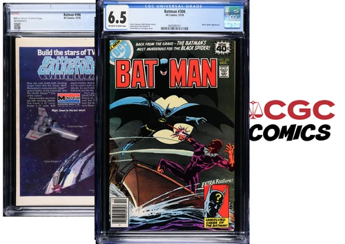 OBO • BATMAN #306 Night of Siege (CGC 6.5 Graded) 3rd Debut of Black Spider 1978