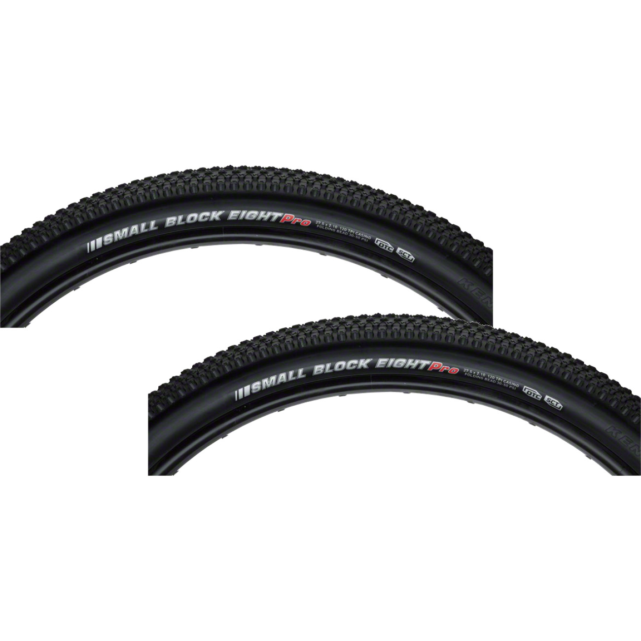 Pack of 2 Kenda Small Block 8 Pro Tire 27.5 x 2.1 Tubeless F