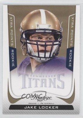 2011 Panini Prestige Xtra Points Gold 94/250 Jake Locker #247 Rookie RC 0c4