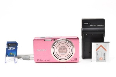 Exc Sony Cyber-Shot DSC-W630 Compact Digital Camera w/SD card Pink 065