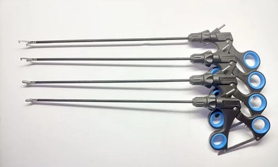 Laparoscopic biopsy Cup Right Angle mixter 90 degree Grasper Instruments Set 4Pc