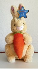 FAO Schwarz 12" Glow Brights Bunny with Carrot Plush Spring Easter New