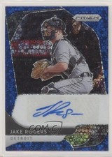 2020 Prizm Rookie Quick Pitch Blue Donut Circle 22/50 Jake Rogers Auto b8k