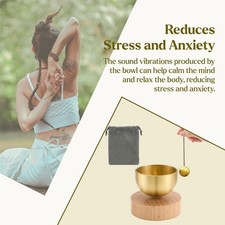 Mini Klangschale für Yoga Meditation & Entspannung Stressabbau ஐ Y9N2