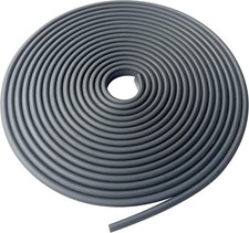 Rubber Edge Trim, 1/4" U Channel Edge Trim, Edge Protector for Plywood, Glasses