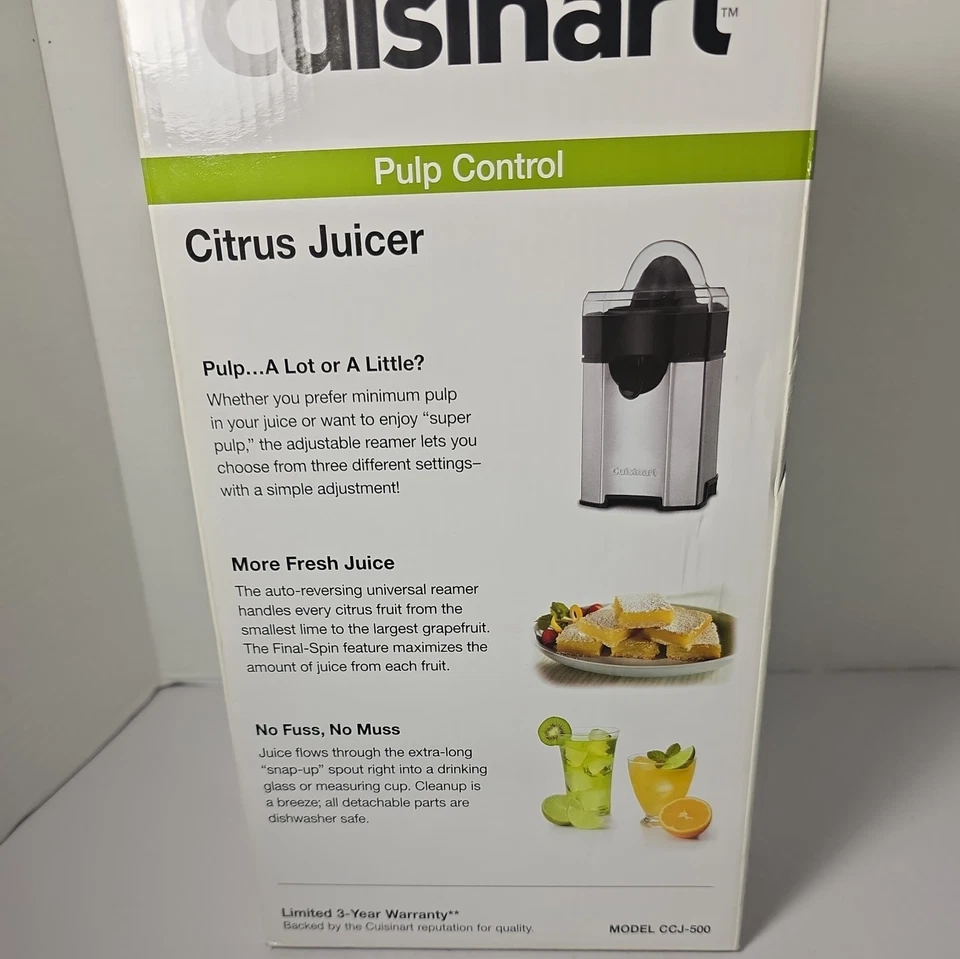 Exprimidor de cítricos Cuisinart CCJ-500 control de pulpa escariador ajustable Foto 4 de 4