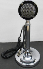 Original Astatic Silver Eagle Desk Stand Dynamic Chrome 5 Pin Microphone