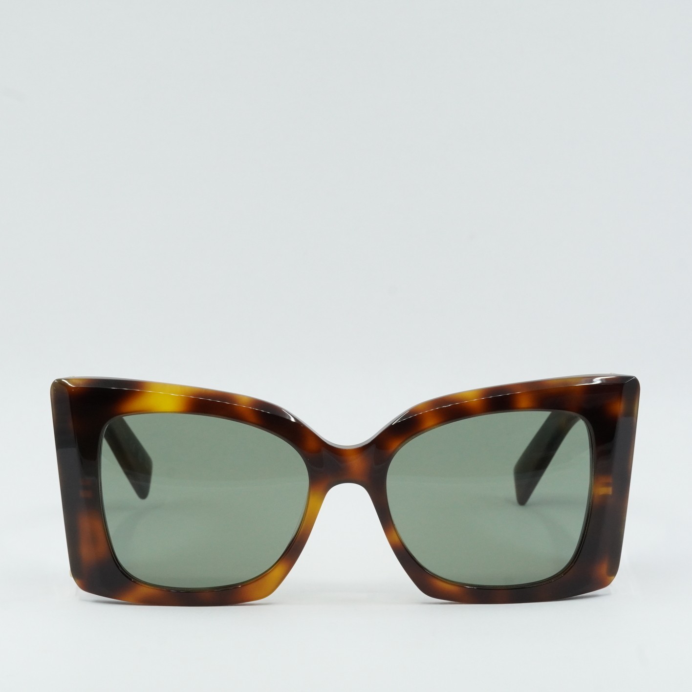 Occhiali da sole Saint Laurent SLM119 BLAZE 002 avana scuro verde 53 19 135 nuovi aut...