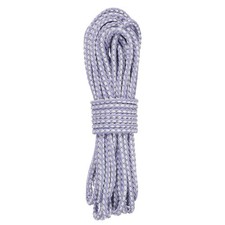 11 Yard Leather Cord, 5.5mm Round Braided Leather Strips, Light Purple White