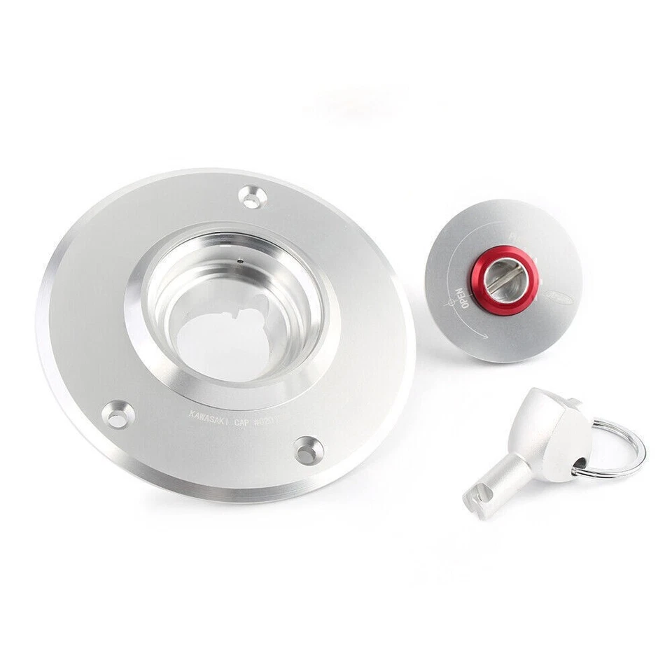 Tapa del depósito Tapa del depósito con llave para Kawasaki ZZR 1400 ZX-14 06-07 ZZR 600 Foto 4 de 4