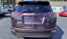 16 17 18 Toyota RAV-4 RAV4 Trunk Lid Tailgate Upper Molding Garnish Trim OEM