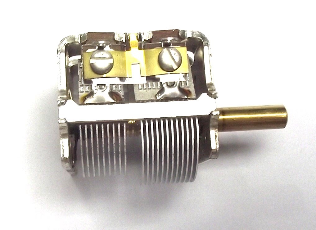 Air Variable Capacitor ALPS JAPAN 2 Gang 25 - 450pf