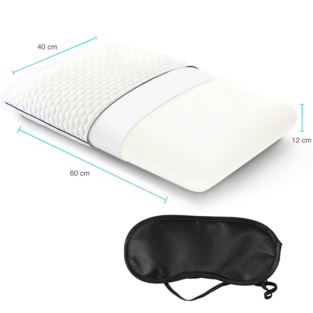 Memory Foam Large Soft Pillow Bounce Back Firm Deluxe memory foam