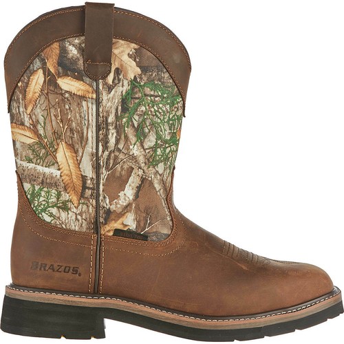 Brazos Men's Bandero Camo Steel Toe 