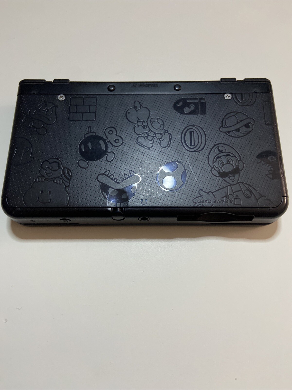 New 3DS Mario Edition Handheld System Black Comes With New Charger