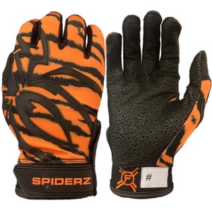 orange and black batting gloves