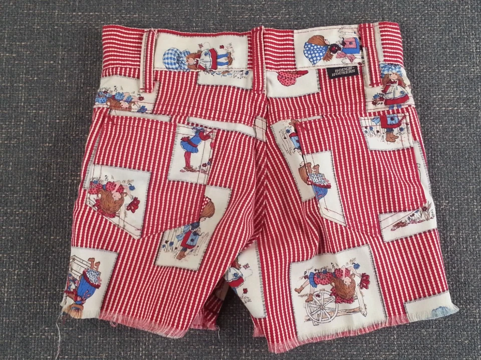 Bermuda Vintage Sears Roebuck Holly Estilo Hobbie Sunbonnet Infantil Meninas Tamanho 8 Fina - Imagem 4 de 4