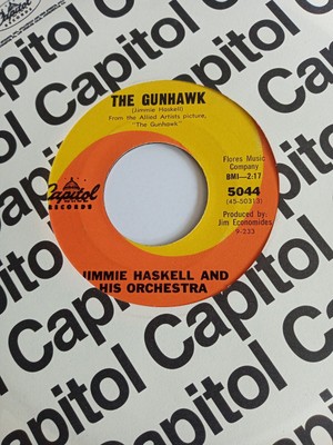 Jimmie Haskell and His Orchestra - The Gunhawk (USA Capitol 5044) EX Vinyl 7''