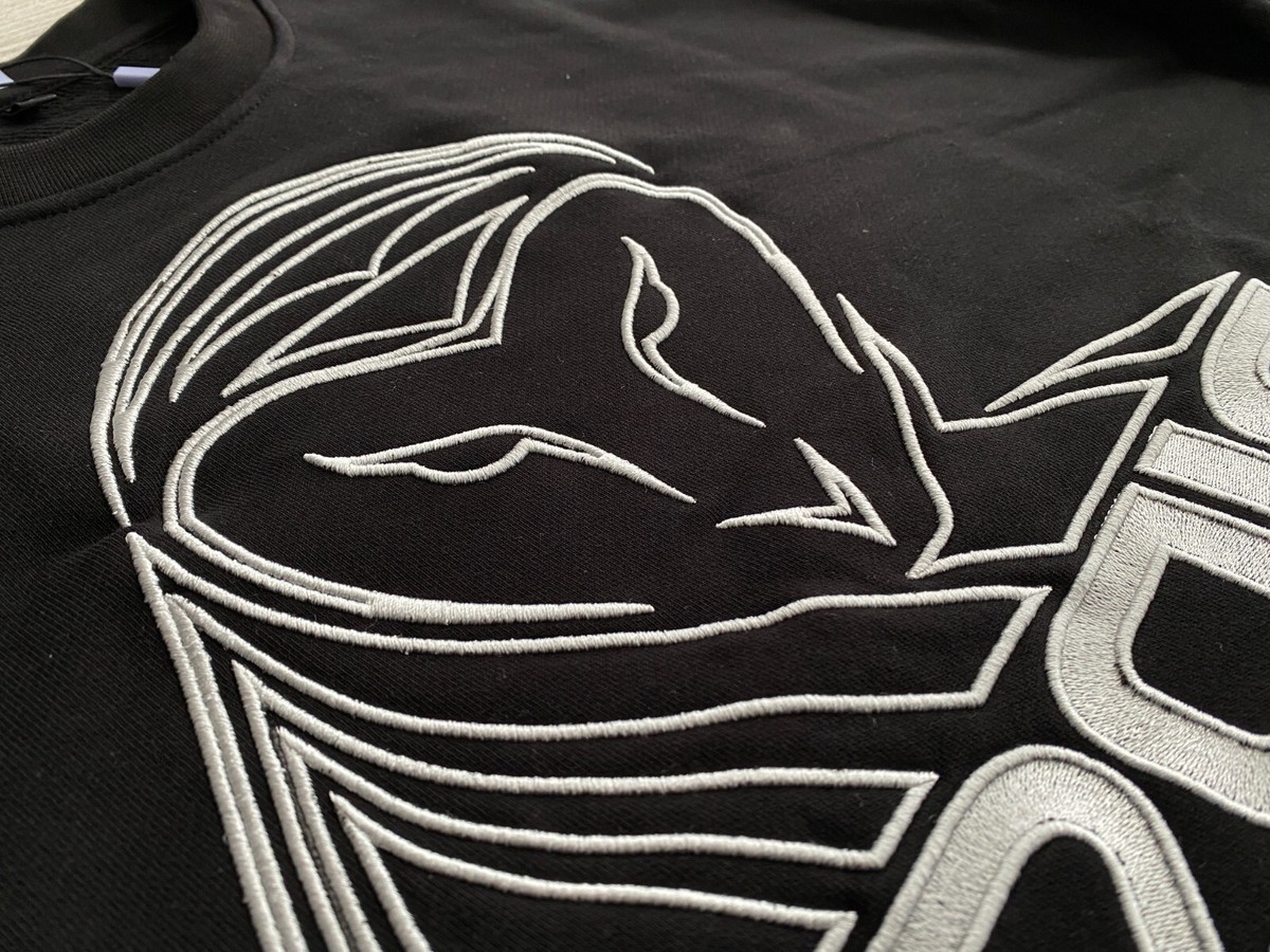 McQ by Alexander McQueen Sweatshirt SMALL Size Aegis Owl Logo 