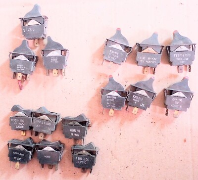 Vintage Rocker Switches 3 Different Styles 15 Total 