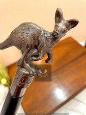 aluminium antique dragon kangroo look best designer new handmade walking stick