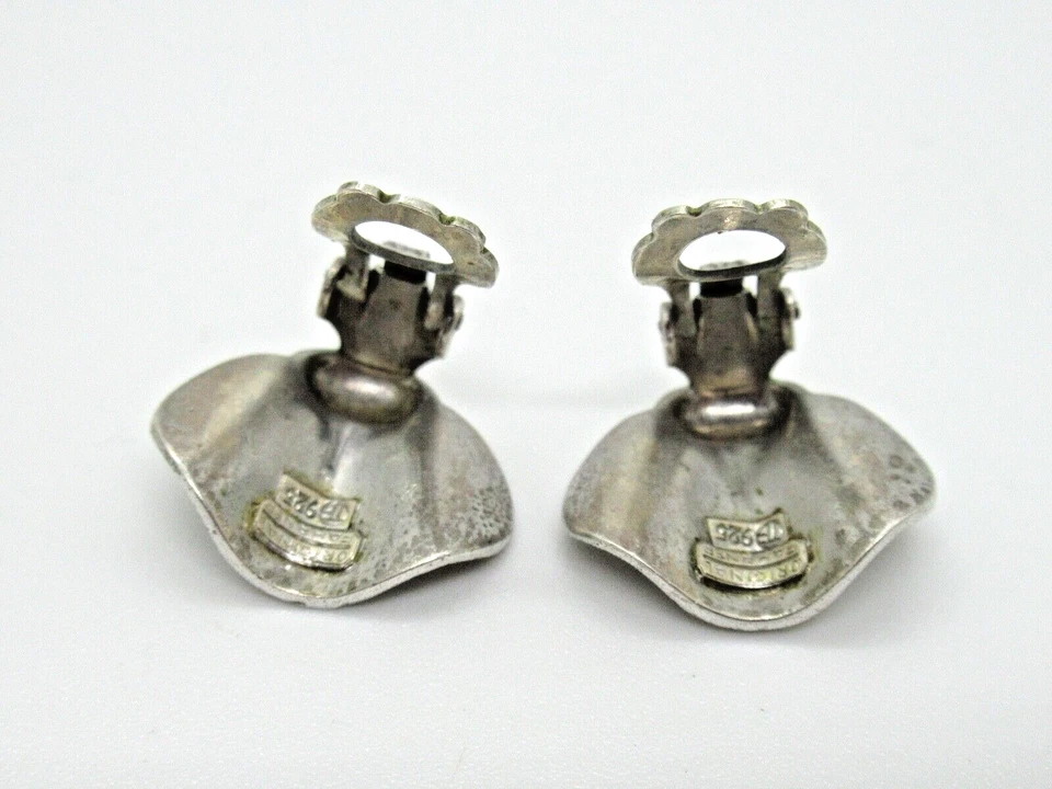 TRAUM Original THEODOR FAHRNER Art Deco Ohrclips 925 Silber TF Markasite Retro - Bild 4 von 4