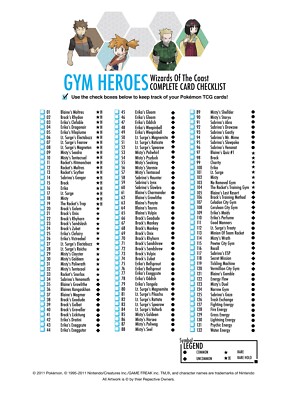 pokemon gym heroes card list Pokemon Gym Heroes Set Cards - Common And Uncommon Cards - Pick your Choice